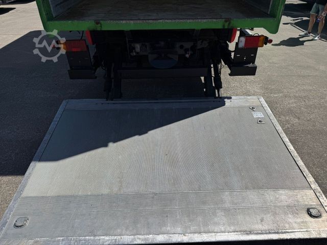 Flatbed truck with tarp IVECO EuroCargo 160 E 28 Pritsche 5,40 m LBW 1,5 T*AHK