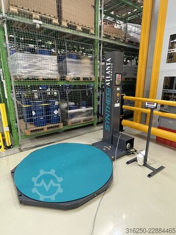 Pallet wrapper turntable stretching ATLANTA - mit integrierter Waage SYNTHESI - mit Palettenwiegesystem