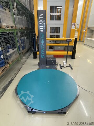 Pallet wrapper turntable stretching ATLANTA - mit integrierter Waage SYNTHESI - mit Palettenwiegesystem