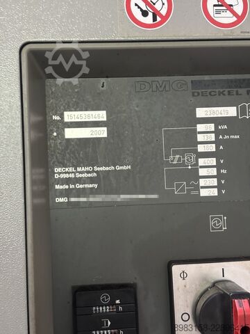Vertical machining center Deckel Maho DMF DMF 360 LINEAR