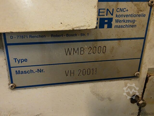 Milling machine Wagner WMB 2000