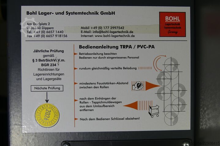 Hubtex - roller carousel racking Hubtex TRPA