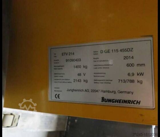 Reach truck JUNGHEINRICH ETV ETV- 214 -2014