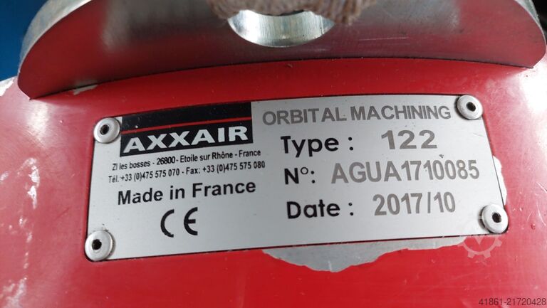 Motorized pipe sawing machine / pipe end facing machine AXXAIR CC 122