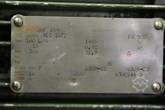 Elektromotor 15 kW 1455 U/min Ansaldo 160L/4