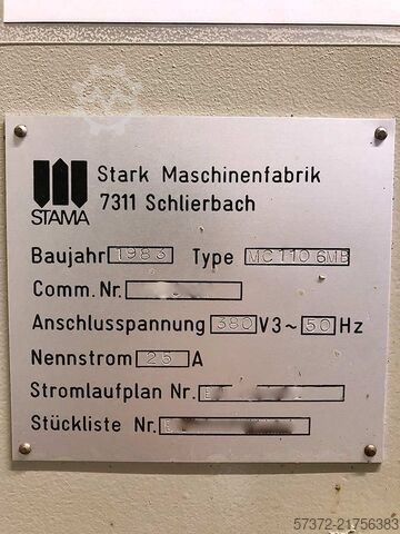 CNC Machining Center Stama MC110 6MB