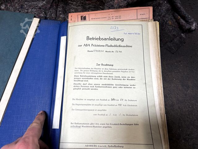 Surface grinding machine ABA FF 450/30