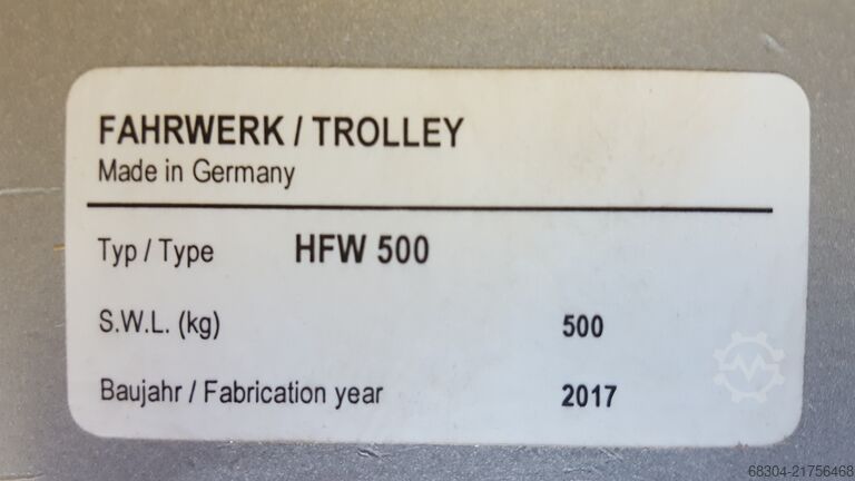Trolleys / Travel carriages - 24 pieces DEMAG / ABUS / STAHL / LIFTKET Laufkatzen / Rollfarhwerk - 24 Stück