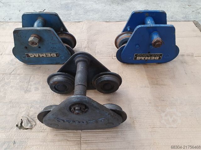 Trolleys / Travel carriages - 24 pieces DEMAG / ABUS / STAHL / LIFTKET Laufkatzen / Rollfarhwerk - 24 Stück