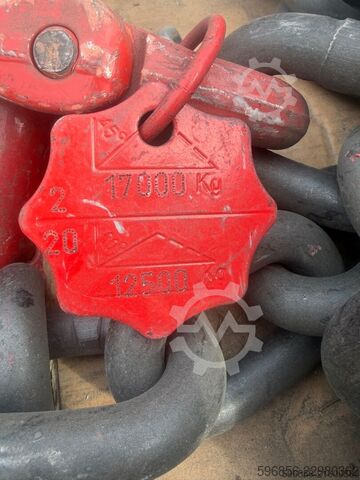 Suspension chain 20mm 4m McBULL 12.5t / 17t hook Łańcuch zawiesiowy 20mm 4m McBULL 12,5t / 17t hak Łańcuch zawiesiowy 20mm 4m McBULL 12,5t / 17t hak