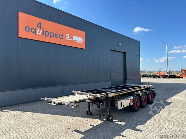 Container transportation Van Hool 20FT Tipping-chassis (66 degrees, 380V operated...