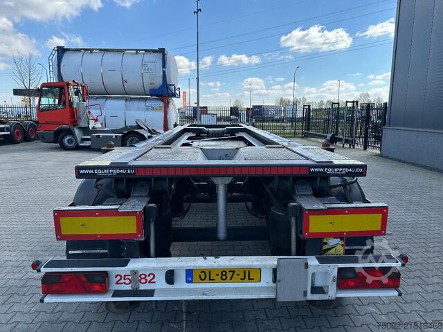 Container transportation Van Hool 20FT Tipping-chassis (66 degrees, 380V operated...