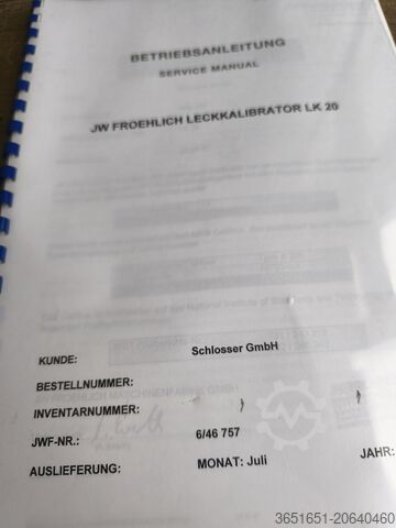 Measuring system JW Froehlich