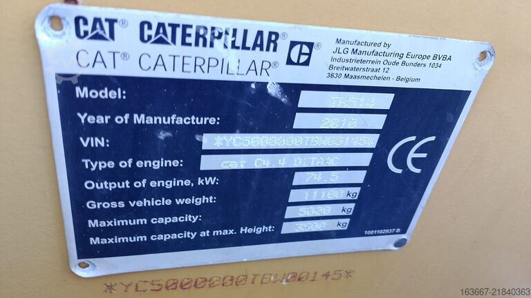 Telehandler - 5t CATERPILLAR TH514