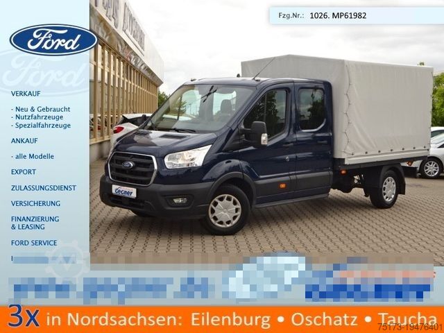 Curtain sider van FORD Transit Doka Pritsche 350 L3 Trend Plane 4x4