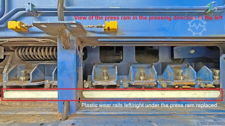 Baler 80 t with pecial press ram for pressing ‘difficult’ materials Avermann Maschinenfabrik GmbH & Co. KG AVOS 1410-45/80