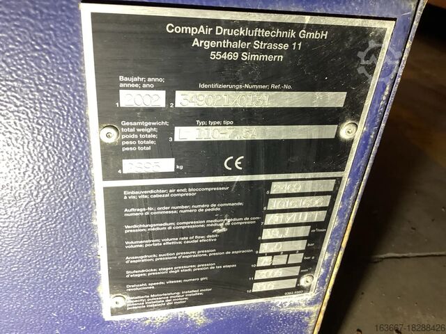 Screw Compressor CompAir L110