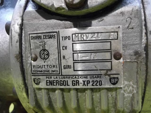 Gear motor 0.75 kW 107 rpm Coel HF80B4