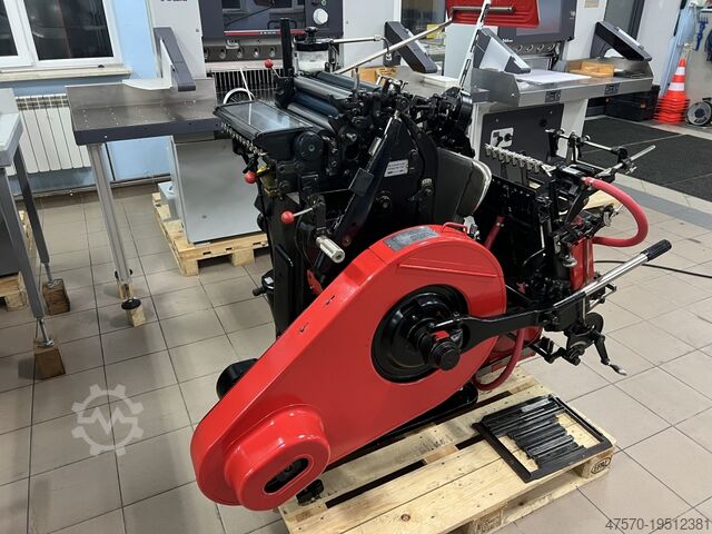 Die cutting, Letterpress machine Heidelberg OHT โwindmillโ Letterpress