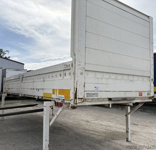 Wechselbrücke mit Pritsche Krone BDF 7,45m Baustoff Bordwand + Türen