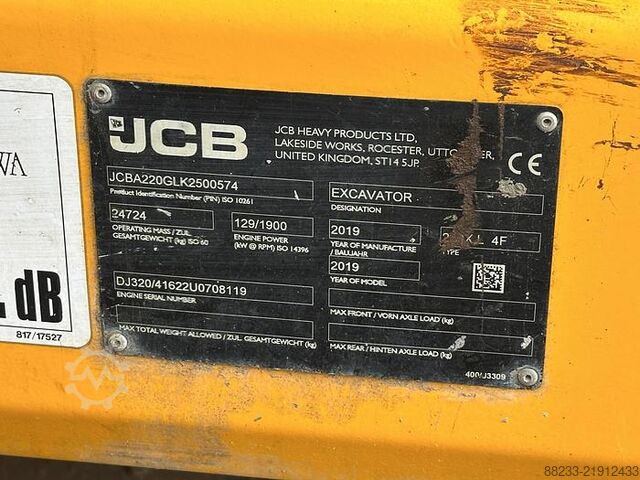 Crawler excavator JCB 220X-LC