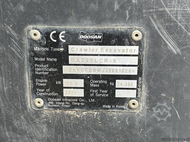 Crawler excavator Doosan DX235LCR-5