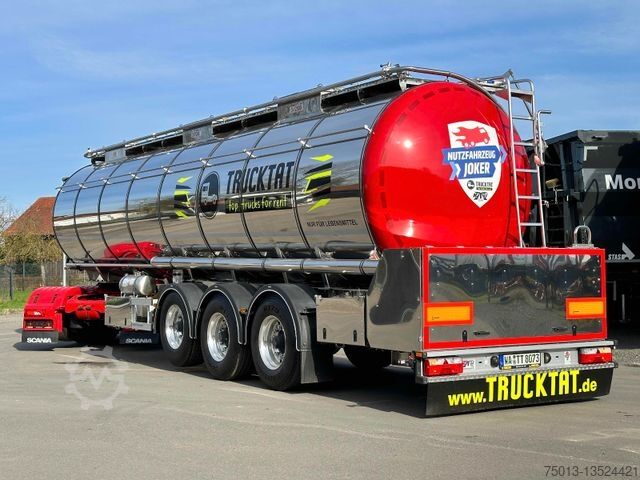 Tanker semitrailer KÄSSBOHRER 3-Kammer 32 cbm, Drucktank, UNIBLOCK, Heizung