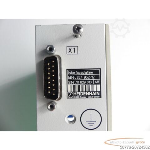 Component Heidenhain Id. 324 952-12 Interfaceplatine SN: 10829016 - gen. mit 3 Mo. Gew.-