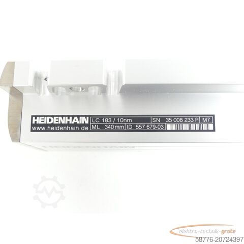 Component Heidenhain LC 183 ML 340 mm Id. 557 679-03 SN:35008233P + AE LC 1x3 - ungeb.! -