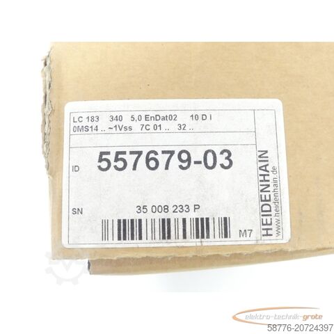 Component Heidenhain LC 183 ML 340 mm Id. 557 679-03 SN:35008233P + AE LC 1x3 - ungeb.! -