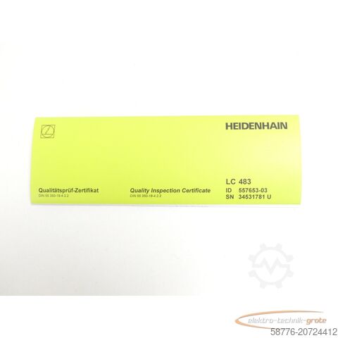 Component Heidenhain LC 483  ML 370 Id. 557 653-03 SN:34531781U + AE LC 4x3 - ungeb.! -