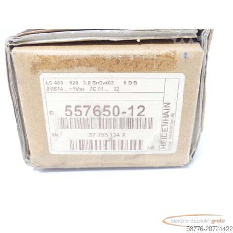 Component Heidenhain LC 483 ML 620 Id. 557 650-12 SN:37755124X + AE LC 4x3 - ungebr.! -