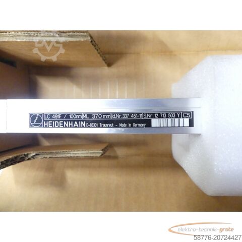 Component Heidenhain LC 491F / 100mm ML 370 mm ID 337 451-11 + AE LC 491F/0 --