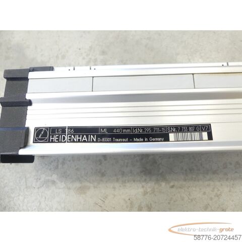 Component Heidenhain LS 186 / ML 440mm ID295711-15 SN7733807G mit Lesekopf - ungebr.