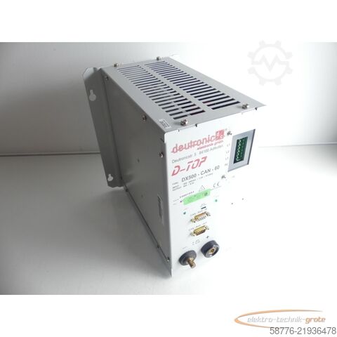 Component  Deutronic D-Top DX500-CAN-60 Netzteil Stand: 1 SN: 23001654