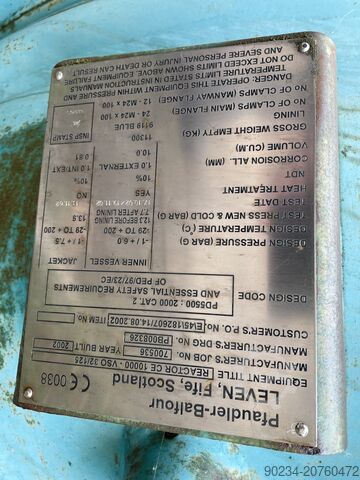 10.000-Liter Pfaudler Modell CE10000 vertikaler emaillierter Reaktor Pfaudler CE10000