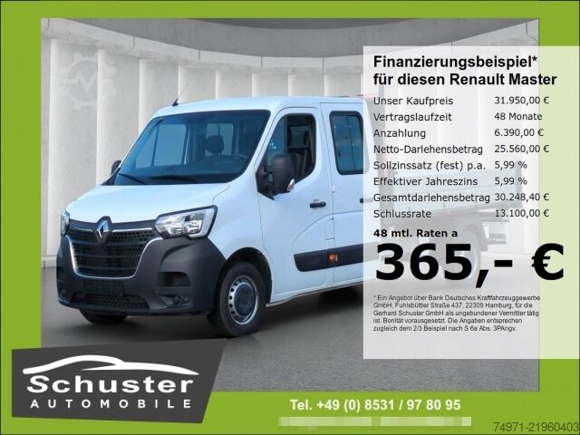Dreiseitenkipper LKW Renault Master Dreiseitenkipper DoKa L3 3,5t*AHK 6-Sitze