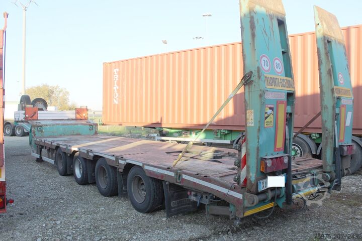 Lowbed semitrailer for transportation of construction machinery De angelis carrellone allungabile eccezionale usato