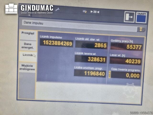 Fiber Laser Cutting Machine TRUMPF TruLaser 5030 Fiber