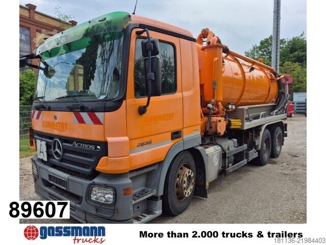 Kehrmaschine Mercedes-Benz Actros 2636 6x4, Tollense Saugwagen ca. 13m³