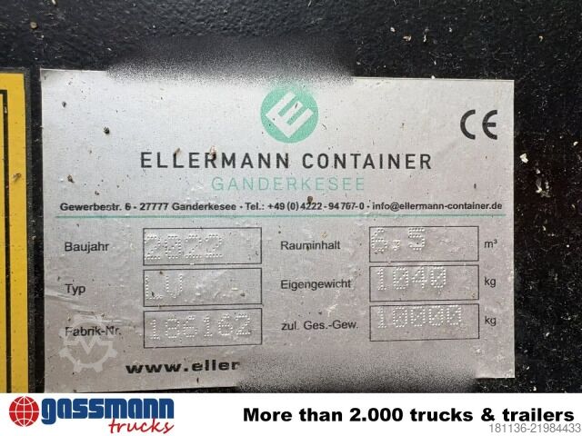 Roll-off container  LV Abrollcontainer 6,5cbm