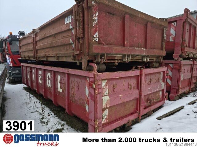 Roll-off container  Abrollcontainer mit Klappen, ca. 10cbm