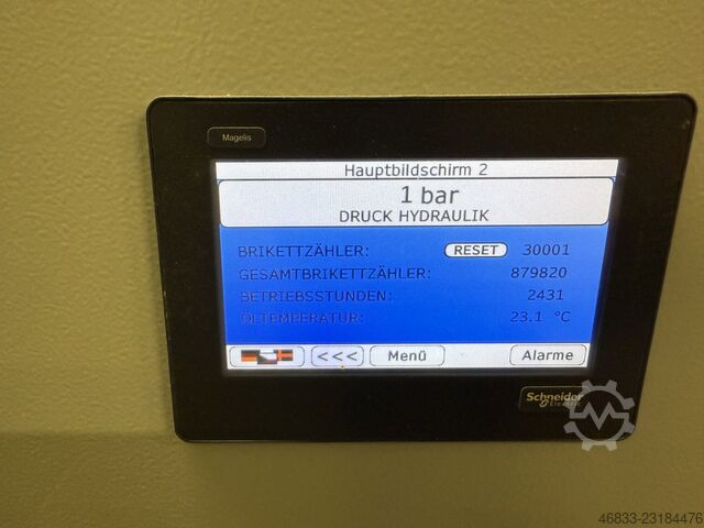Absauganlage mit Brikettierpresse HURRICAN Economy 8000R BPR + HÖCKER BrikStar C 4-12