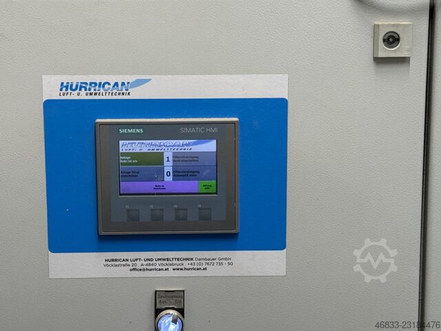 Absauganlage mit Brikettierpresse HURRICAN Economy 8000R BPR + HÖCKER BrikStar C 4-12