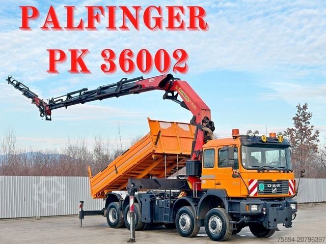 Kipper LKW MAN 35.414 * PALFINGER PK 36002 +FUNK / 8x6