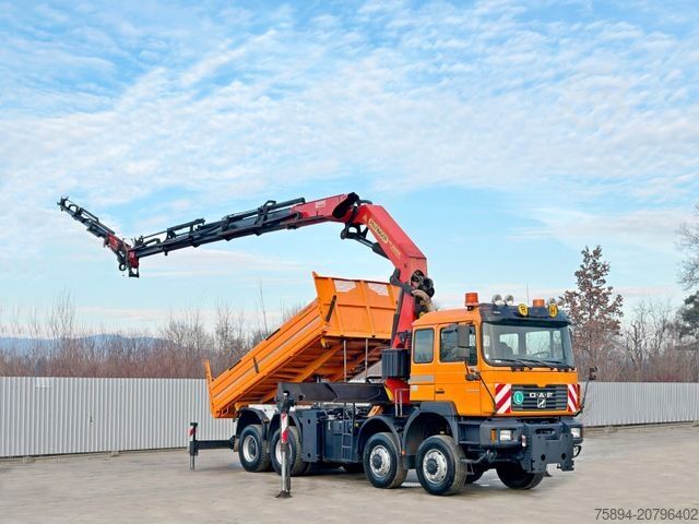 Truck mounted crane MAN 35.414 * PALFINGER PK 36002 +FUNK / 8x8
