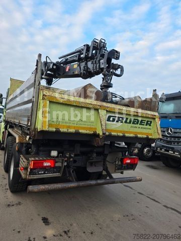 Dreiseitenkipper LKW SCANIA R490 / 6X4 / Blatt / 18m Hiab Kran