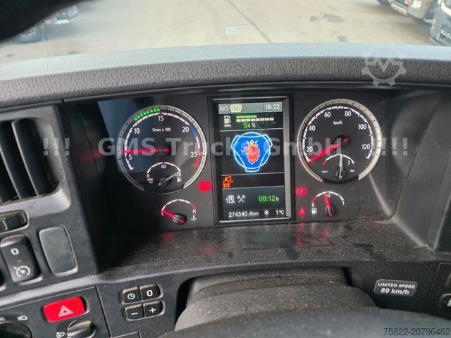 Dreiseitenkipper LKW SCANIA R490 / 6X4 / Blatt / 18m Hiab Kran