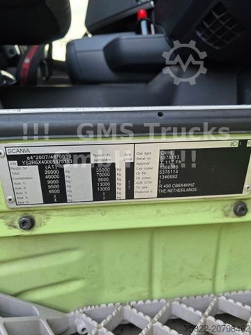 Dreiseitenkipper LKW SCANIA R490 / 6X4 / Blatt / 18m Hiab Kran