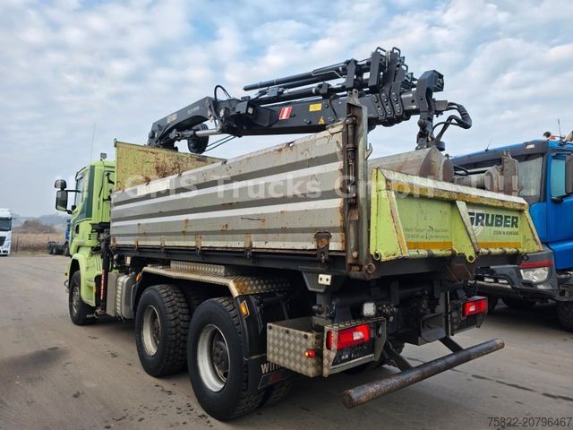 Kipper LKW SCANIA R490 / 6X4 / Blatt / 18m Hiab Kran